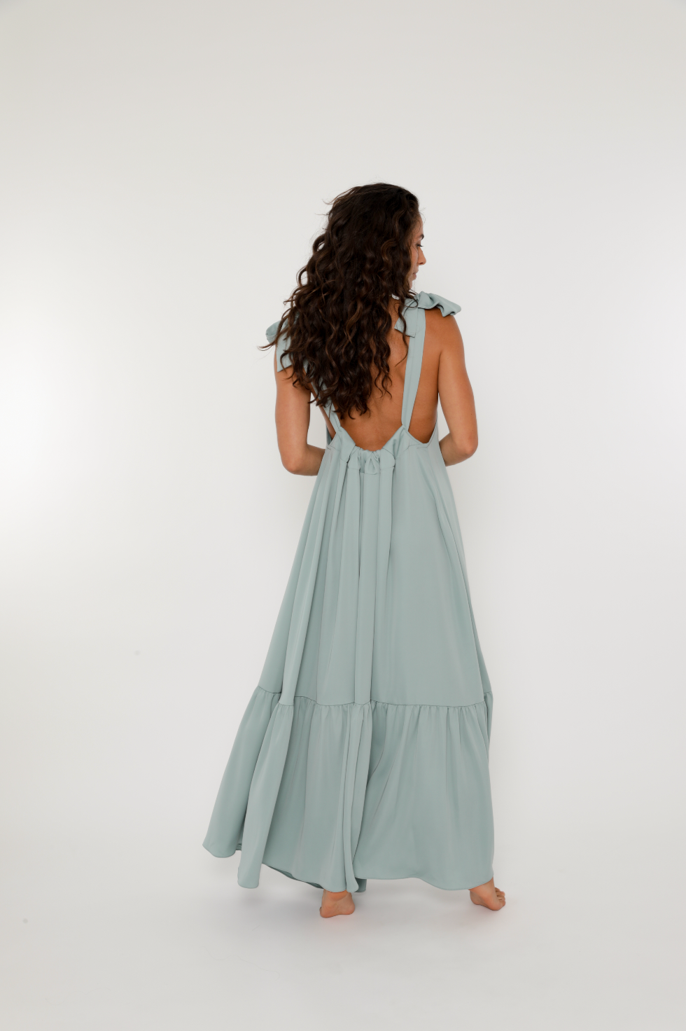 Mia Tie-Up Maxi Dress