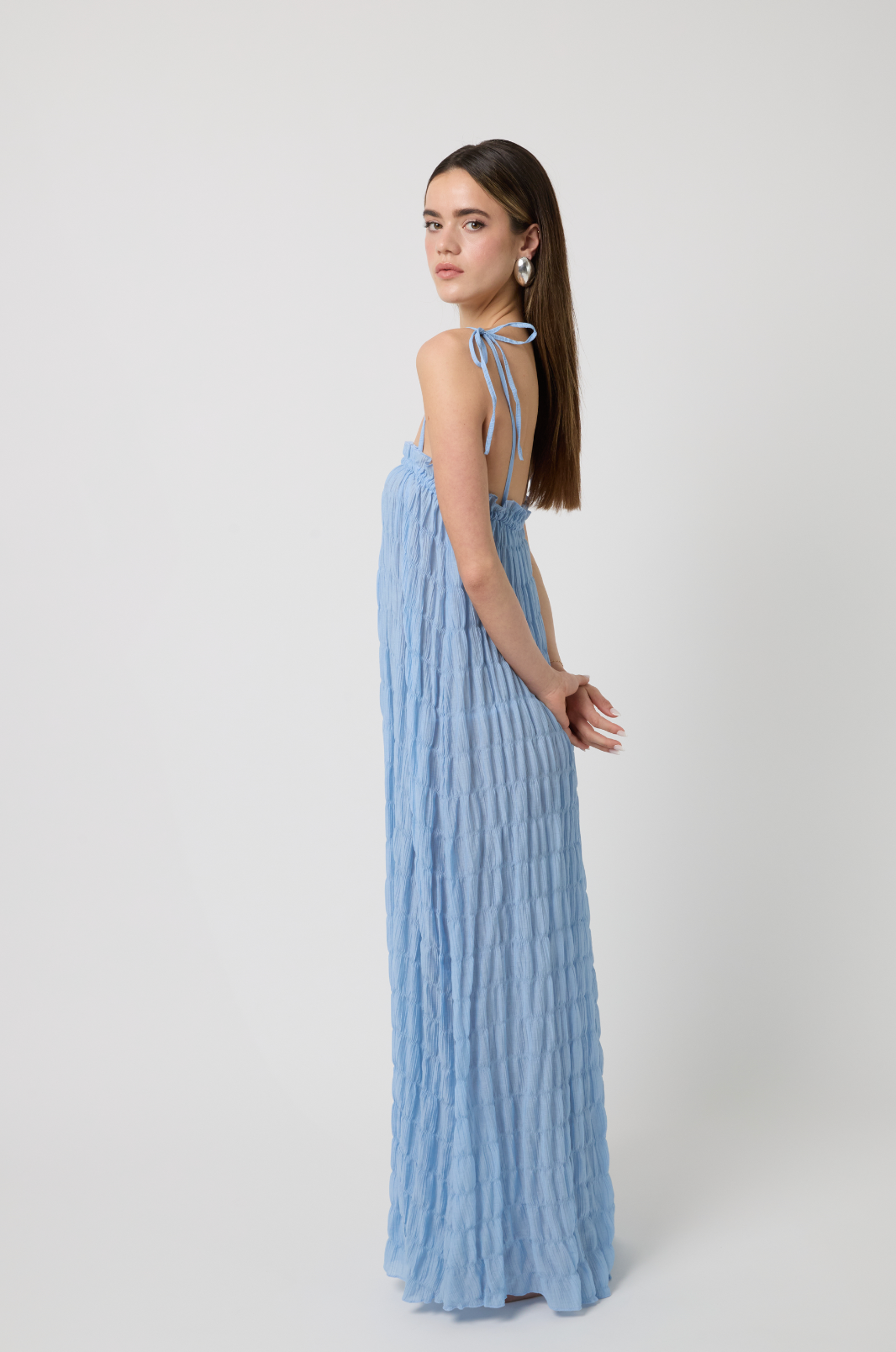 Celeste Maxi Dress in Baby Blue