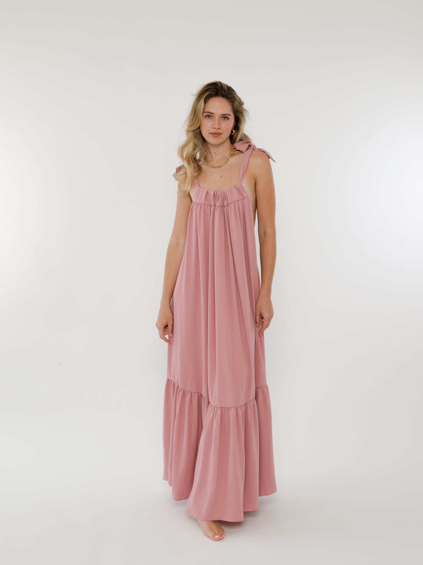 Mia Tie-Up Maxi Dress