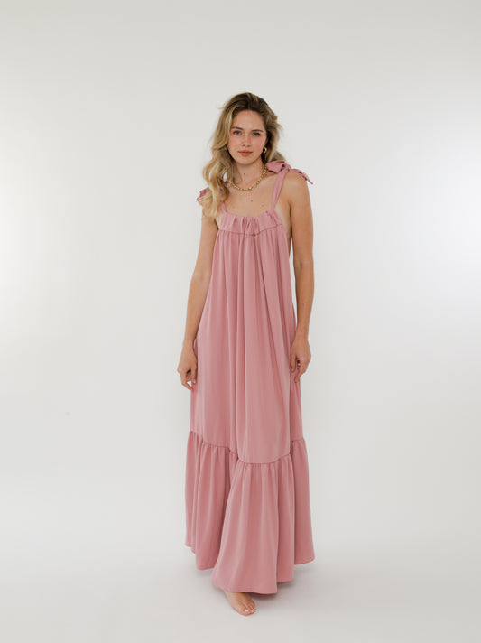 Mia Tie-Up Maxi Dress