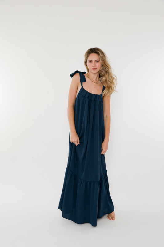 Mia Tie-Up Maxi Dress
