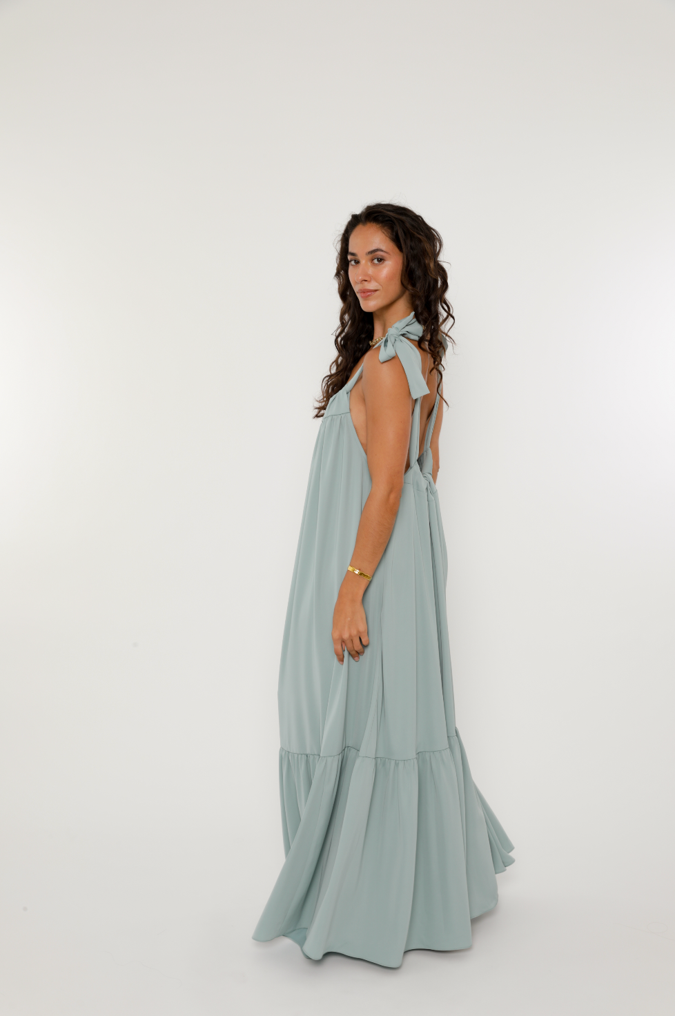 Mia Tie-Up Maxi Dress