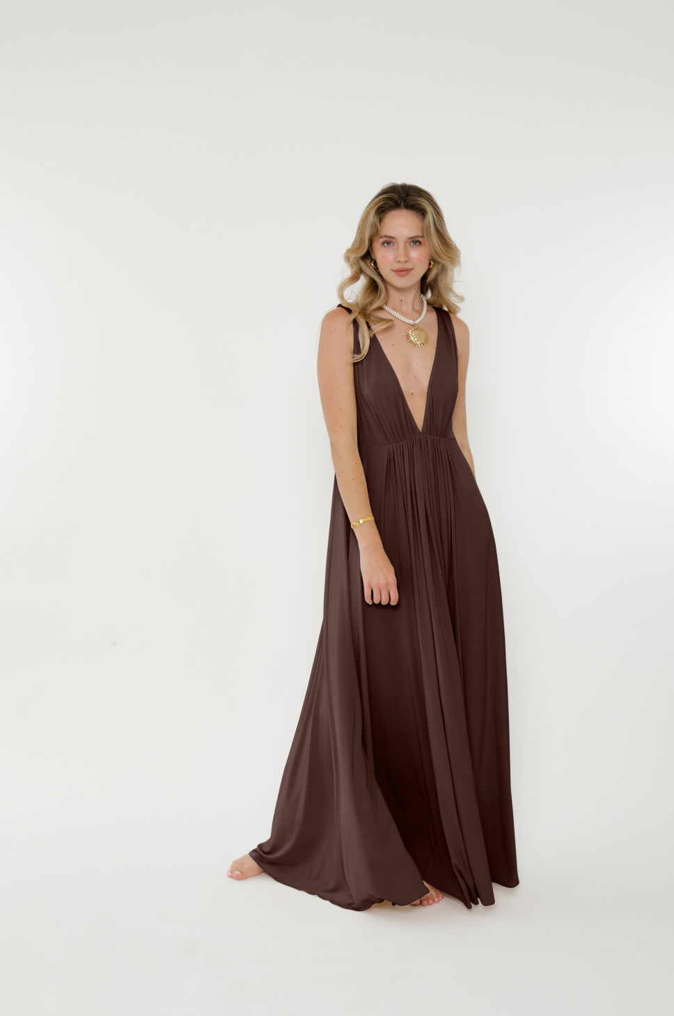 Aria Bamboo Jersey Maxi Dress