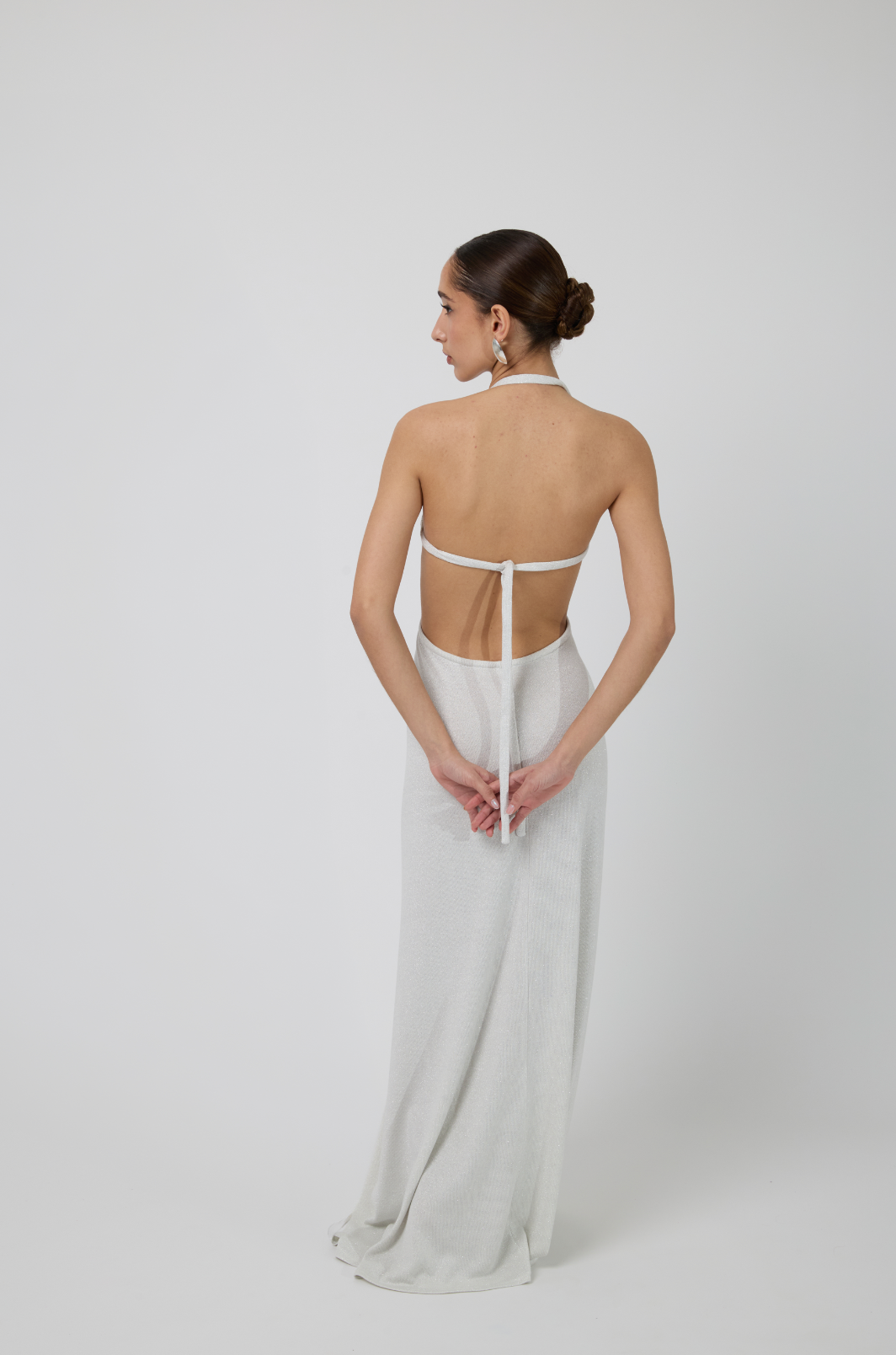 Perla Wrap Maxi Dress in White