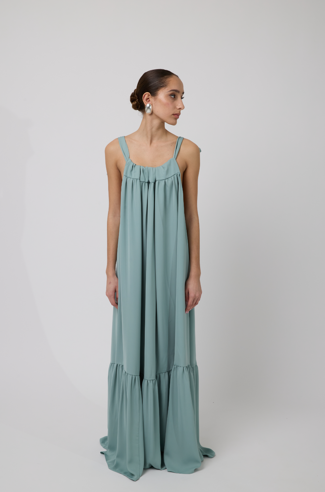 Mia Tie-Up Maxi Dress in Marino